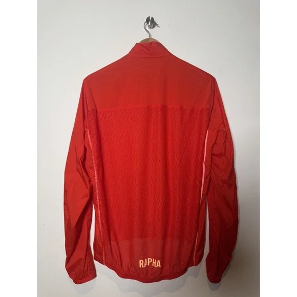 Rapha Pro Team Lightweight Wind Biking Cycling Running Jacket Red Men's Sz XXL